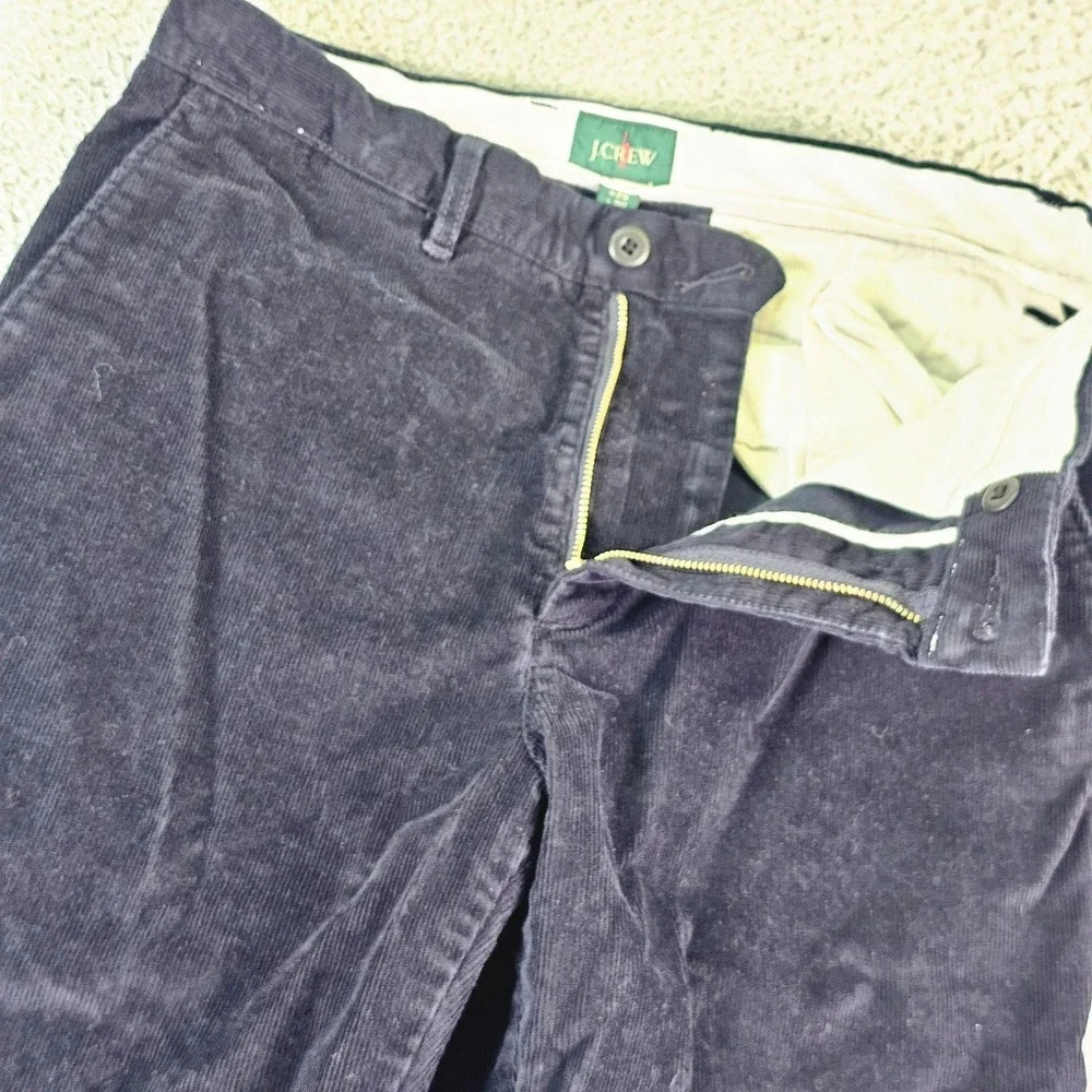 J.Crew Corduroy Pants Mens 29x30 Blue Classic Straight Chino Stretch Casual